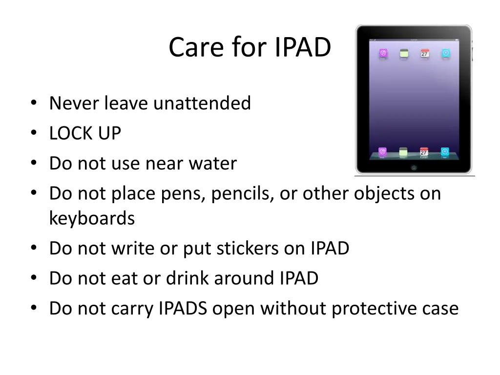 care for ipad