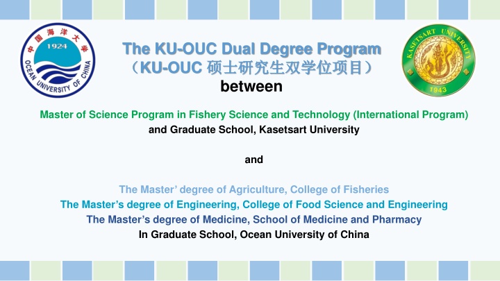 the ku ouc dual degree program ku ouc between