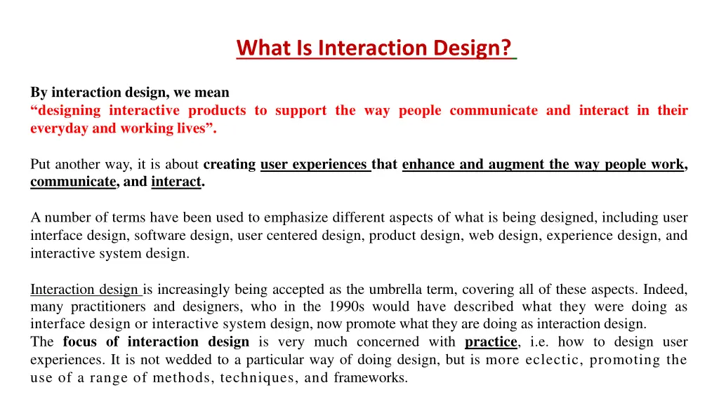 what is interaction design 1