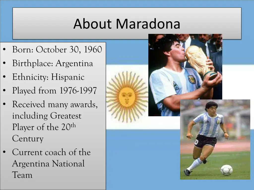 about maradona