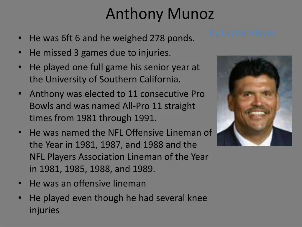 anthony munoz