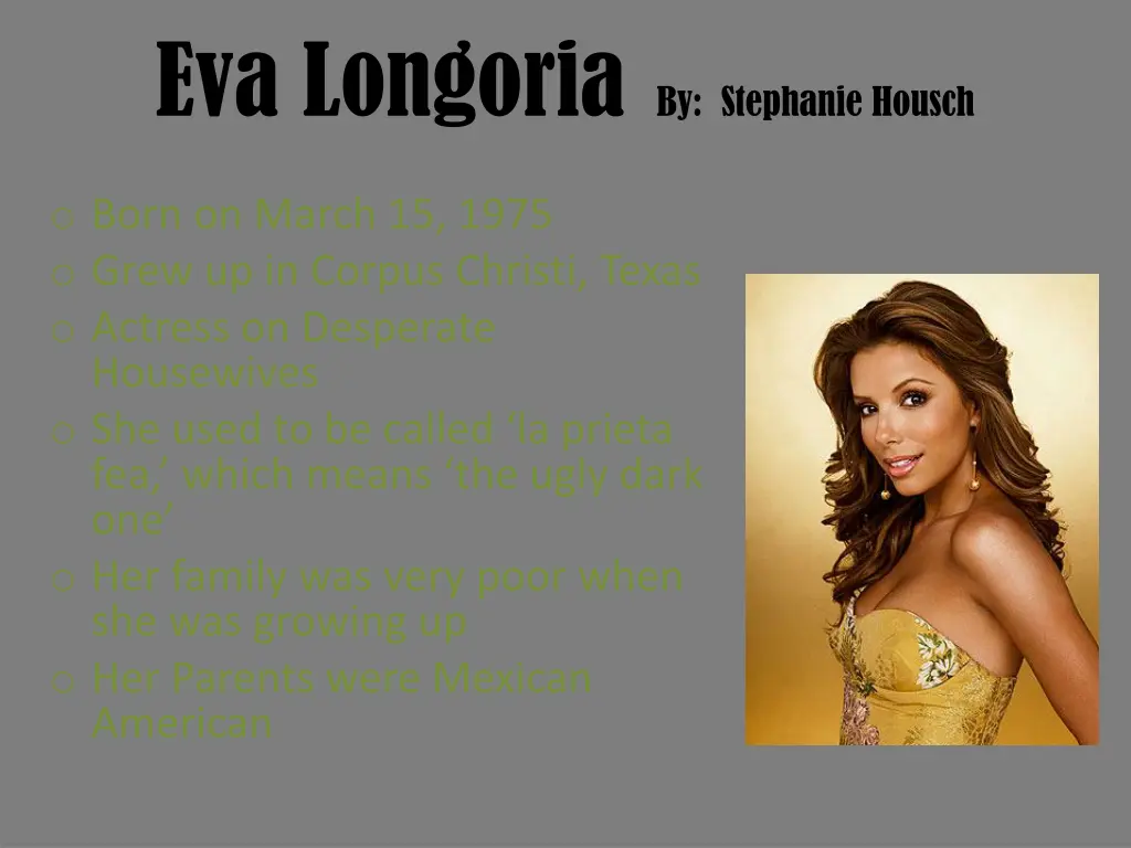 eva longoria by stephanie housch