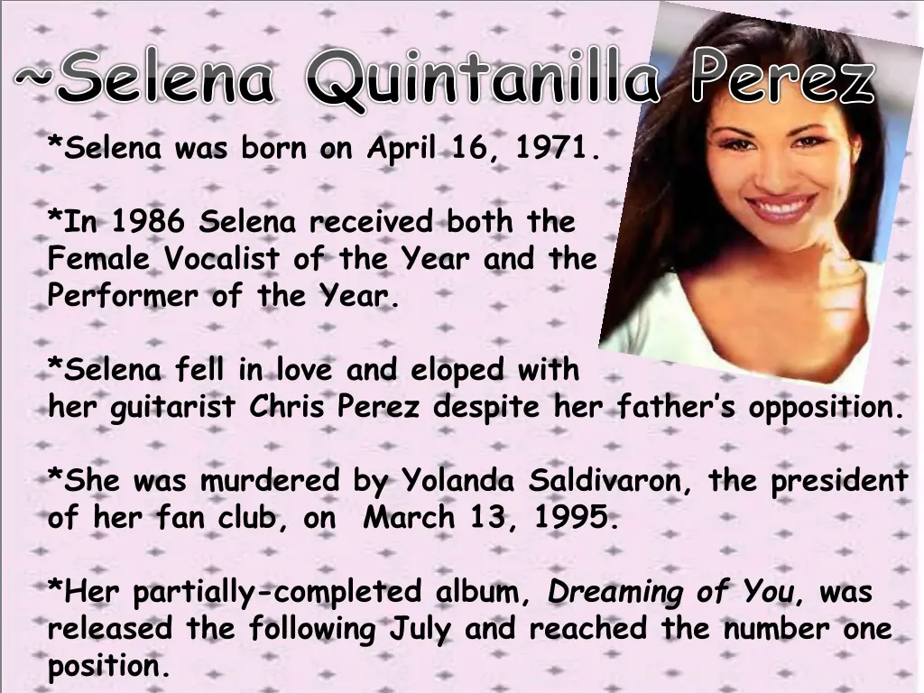 selena quintanilla perez