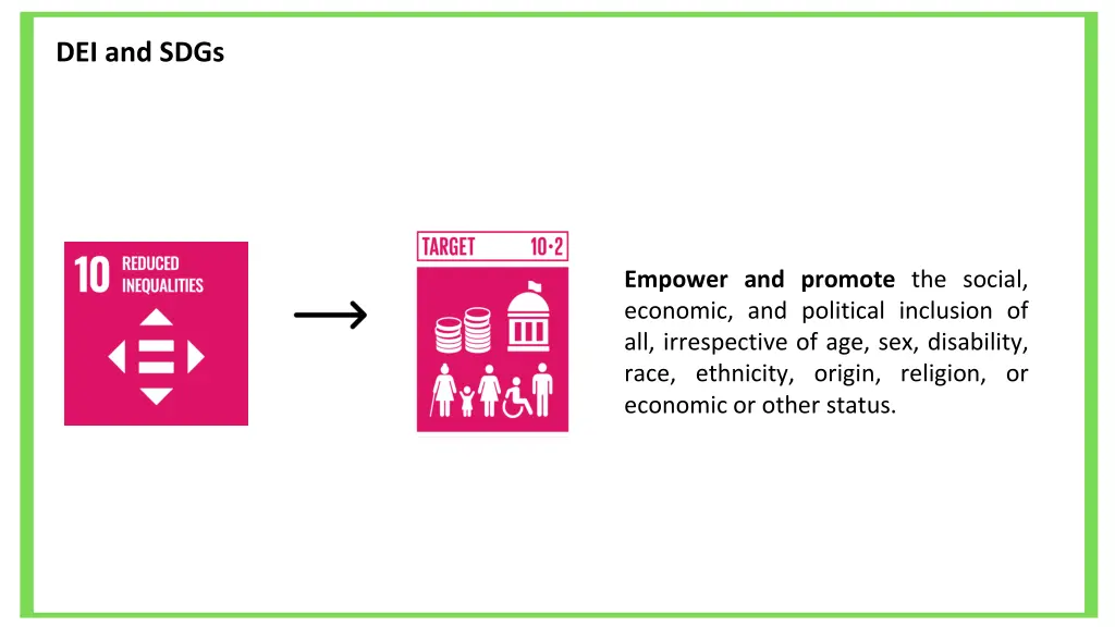 dei and sdgs 3