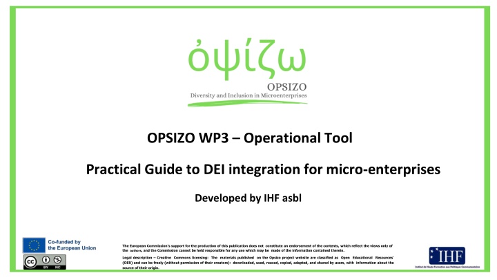 opsizo wp3 operational tool