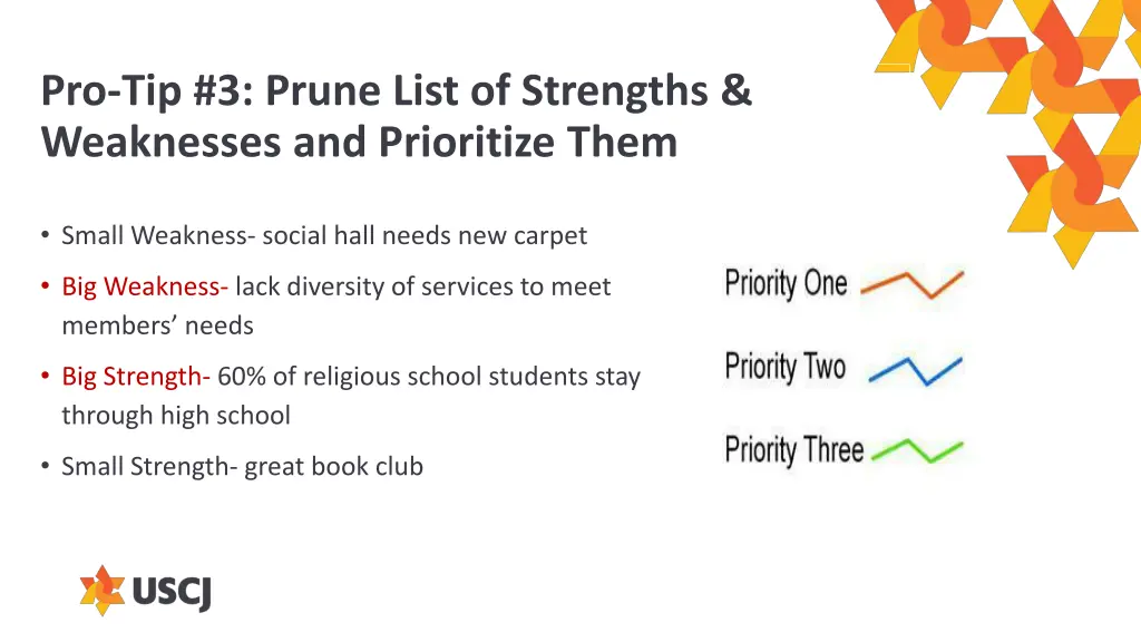 pro tip 3 prune list of strengths weaknesses