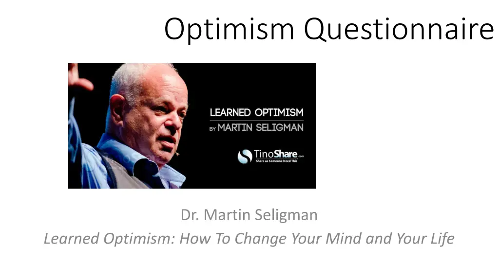 optimism questionnaire