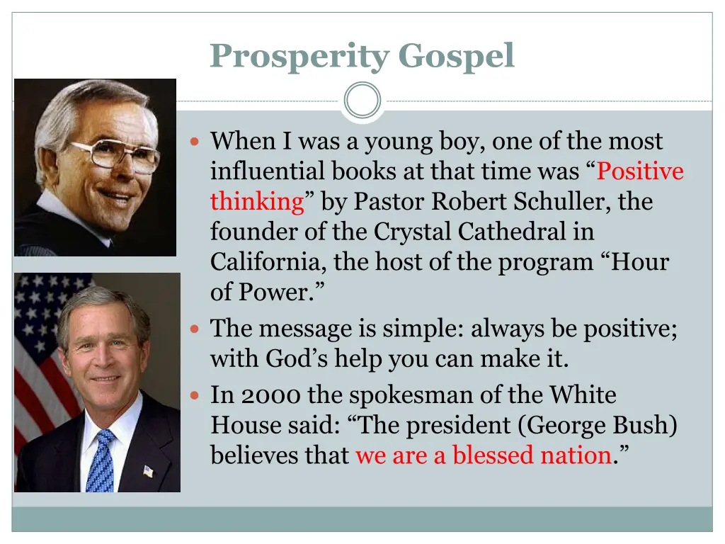 prosperity gospel