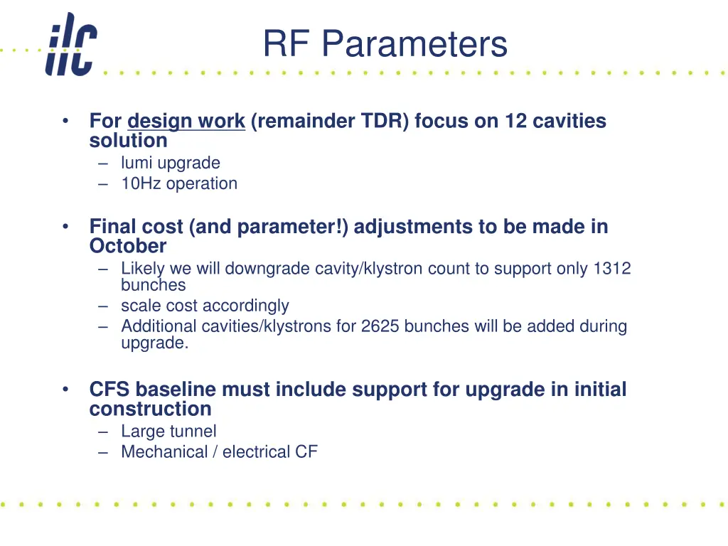 rf parameters