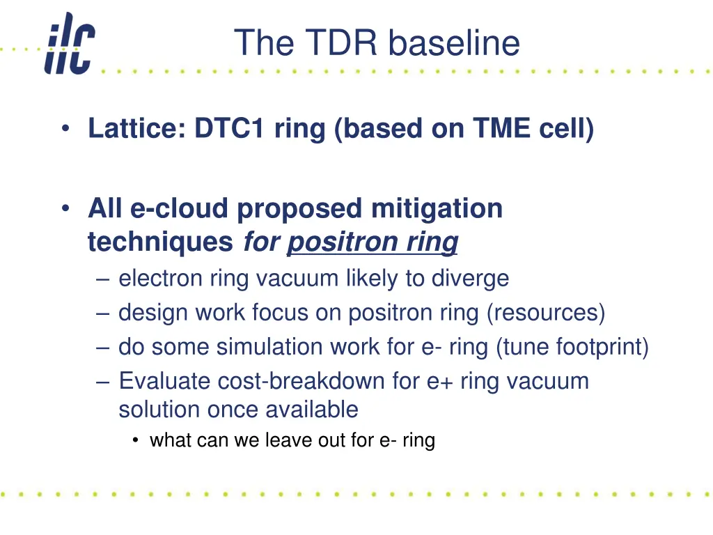 the tdr baseline 1