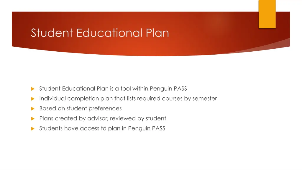 student educational plan