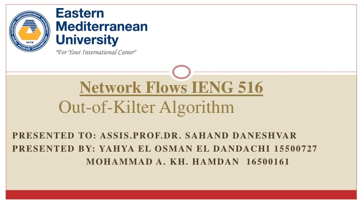 network flows ieng 516