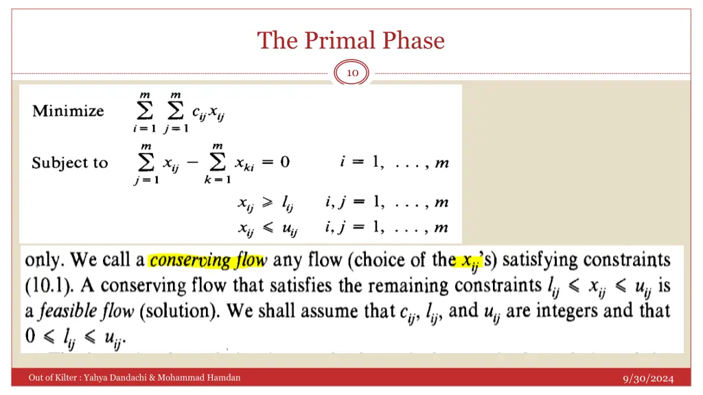 the primal phase 1