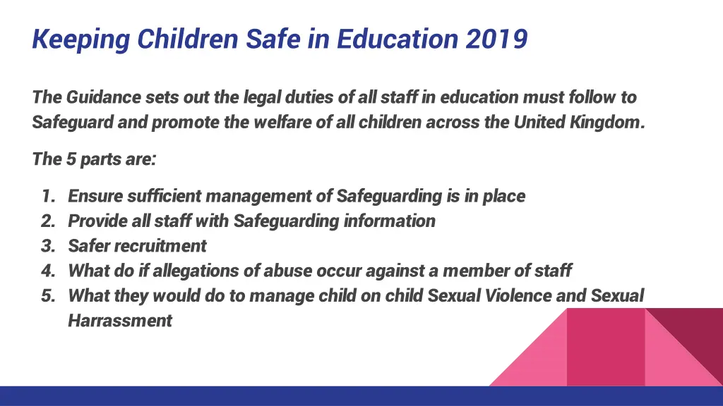 keeping children safe in education 2019