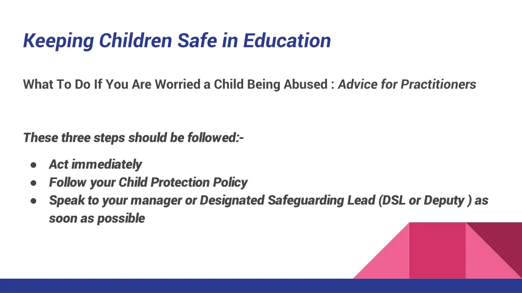 keeping children safe in education