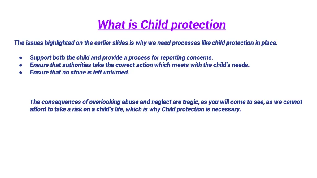 what is child protection