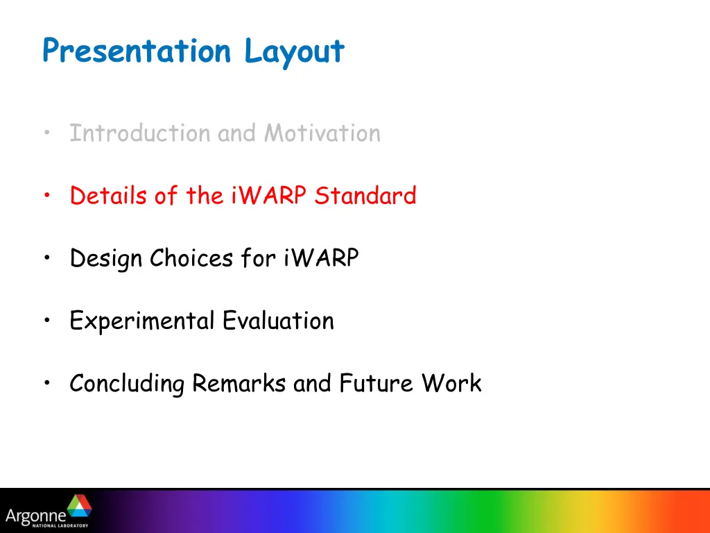 presentation layout