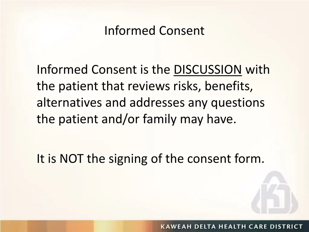 informed consent