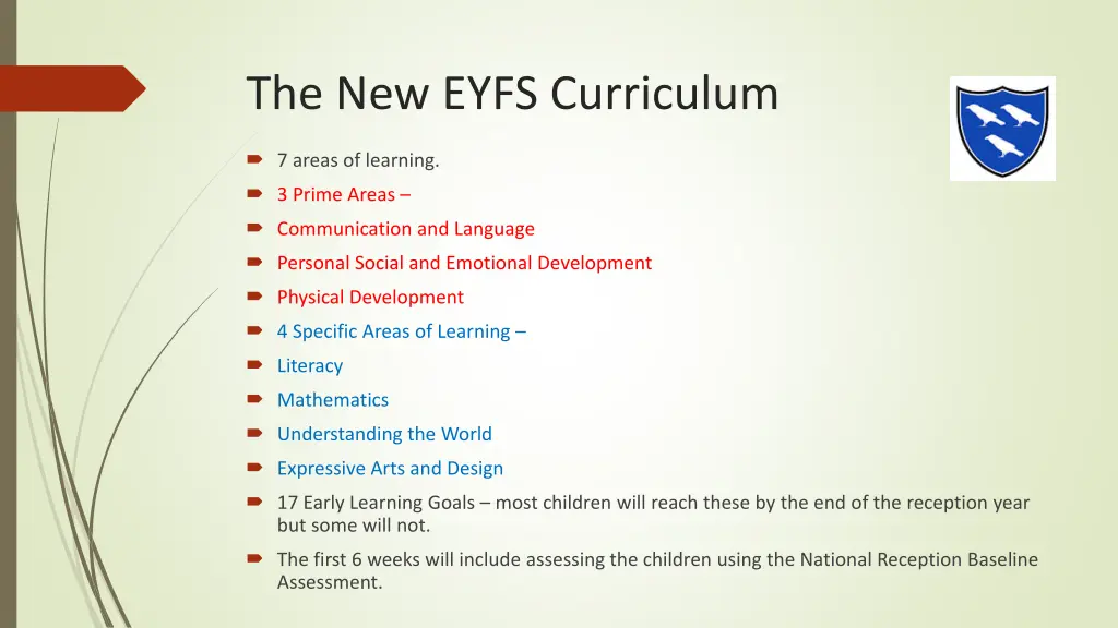 the new eyfs curriculum