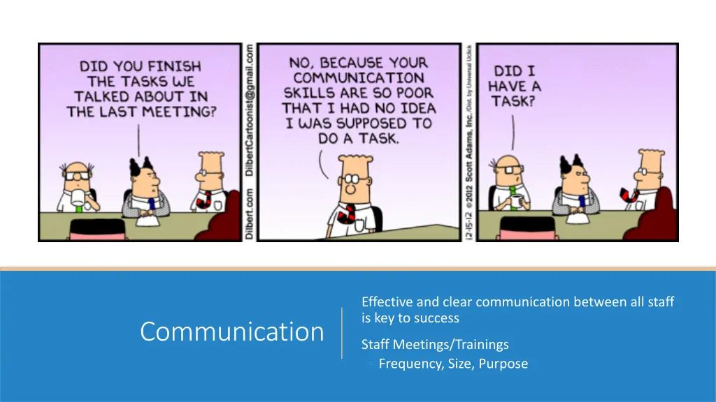 effective and clear communication between