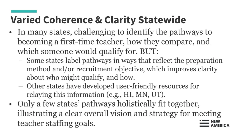 varied coherence clarity statewide in many states