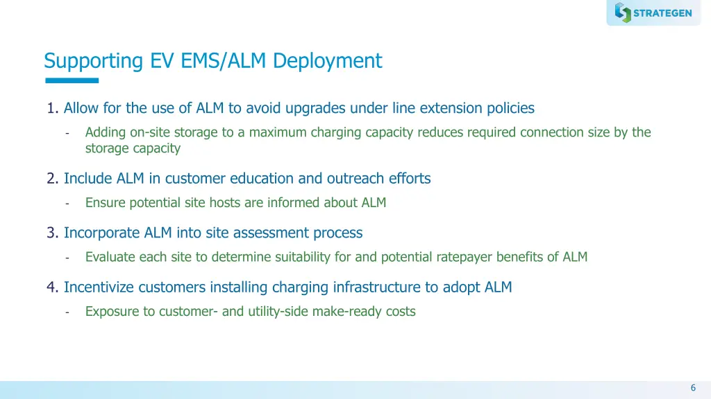 supporting ev ems alm deployment