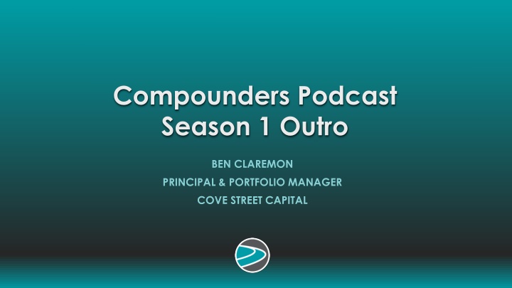 compounders podcast season 1 outro