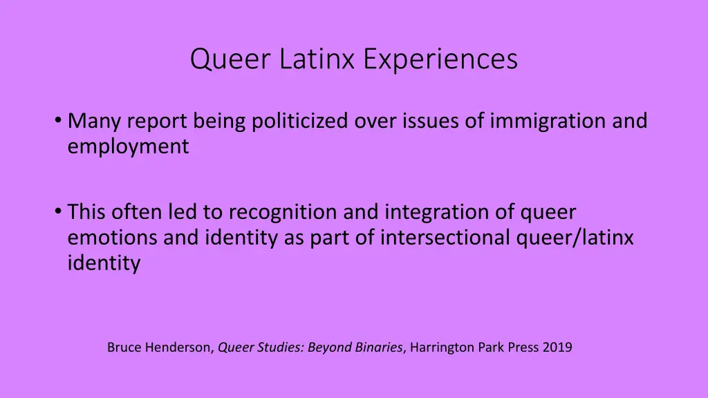 queer latinx experiences