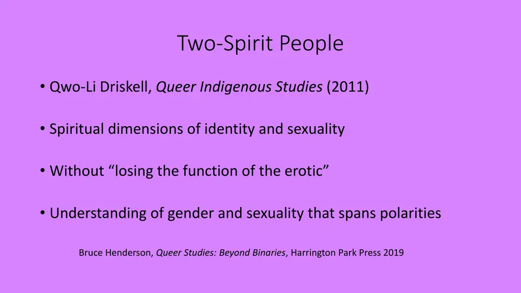 two spirit people