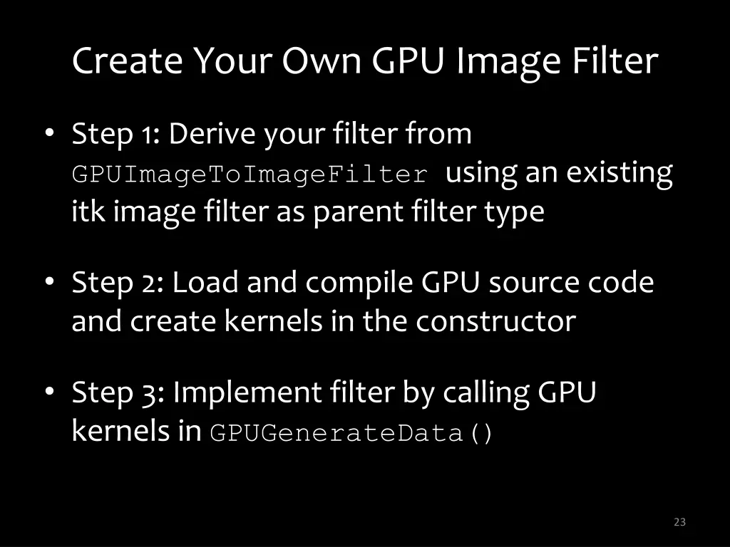 create your own gpu image filter