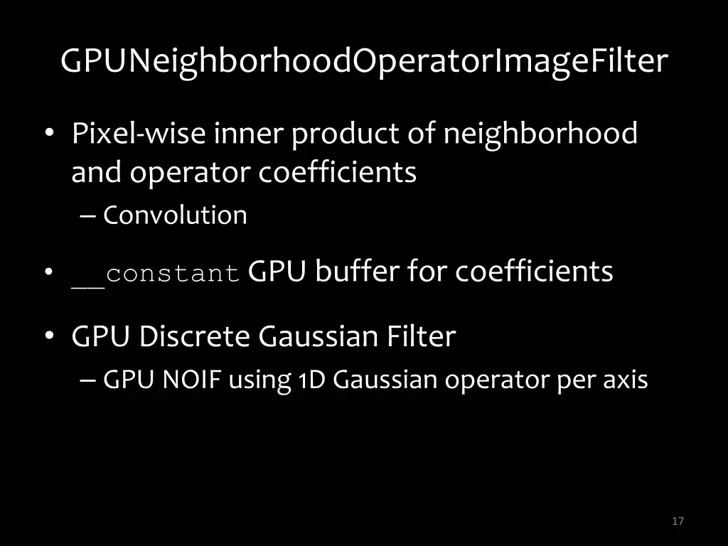 gpuneighborhoodoperatorimagefilter