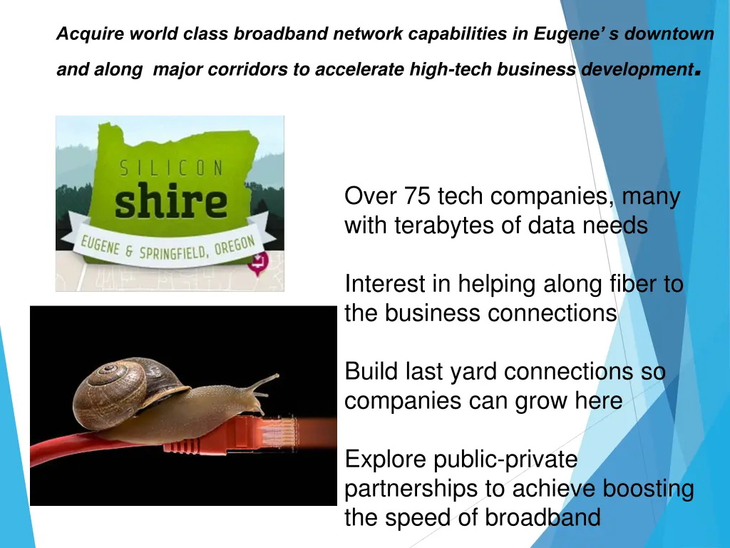 acquire world class broadband network