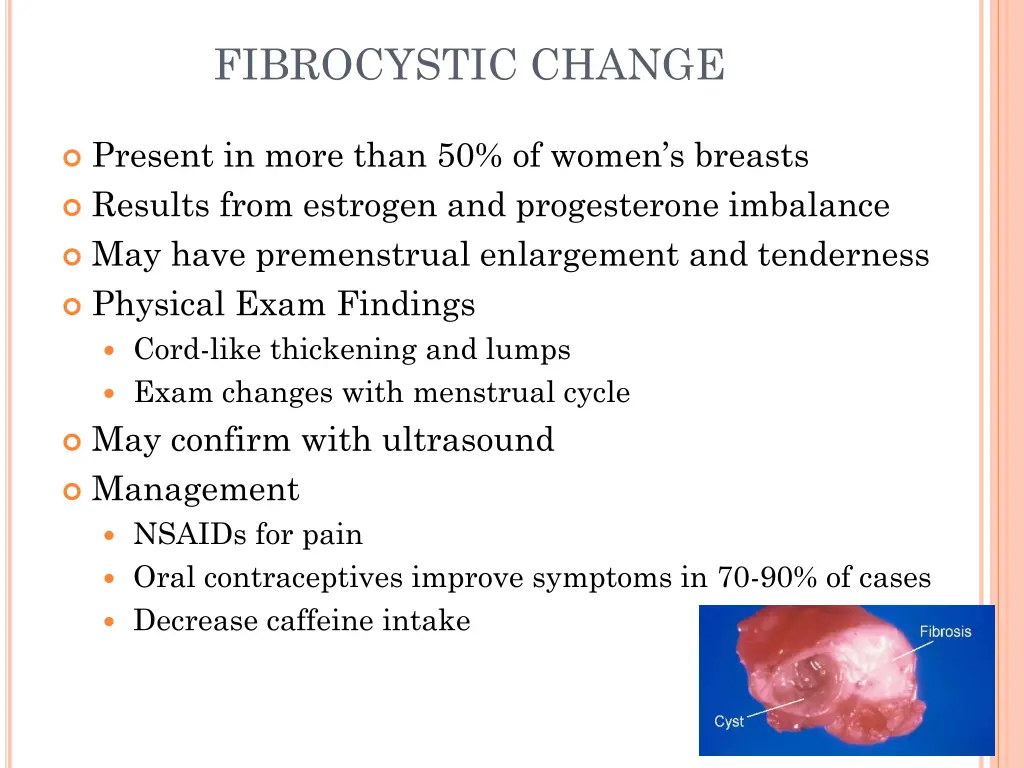 fibrocystic change