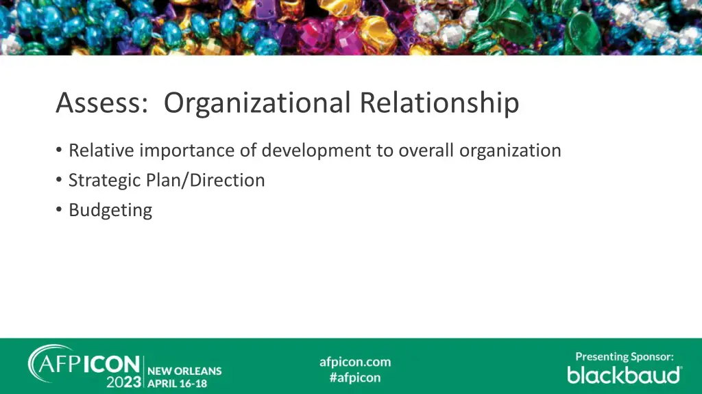 assess organizational relationship