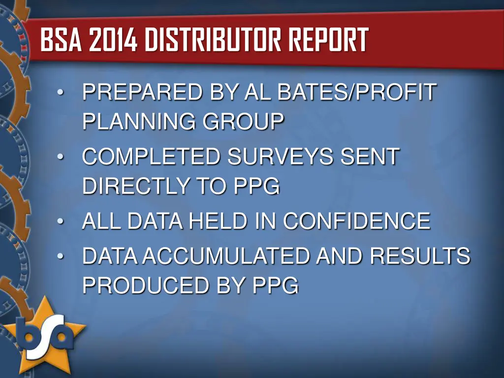 bsa 2014 distributor report