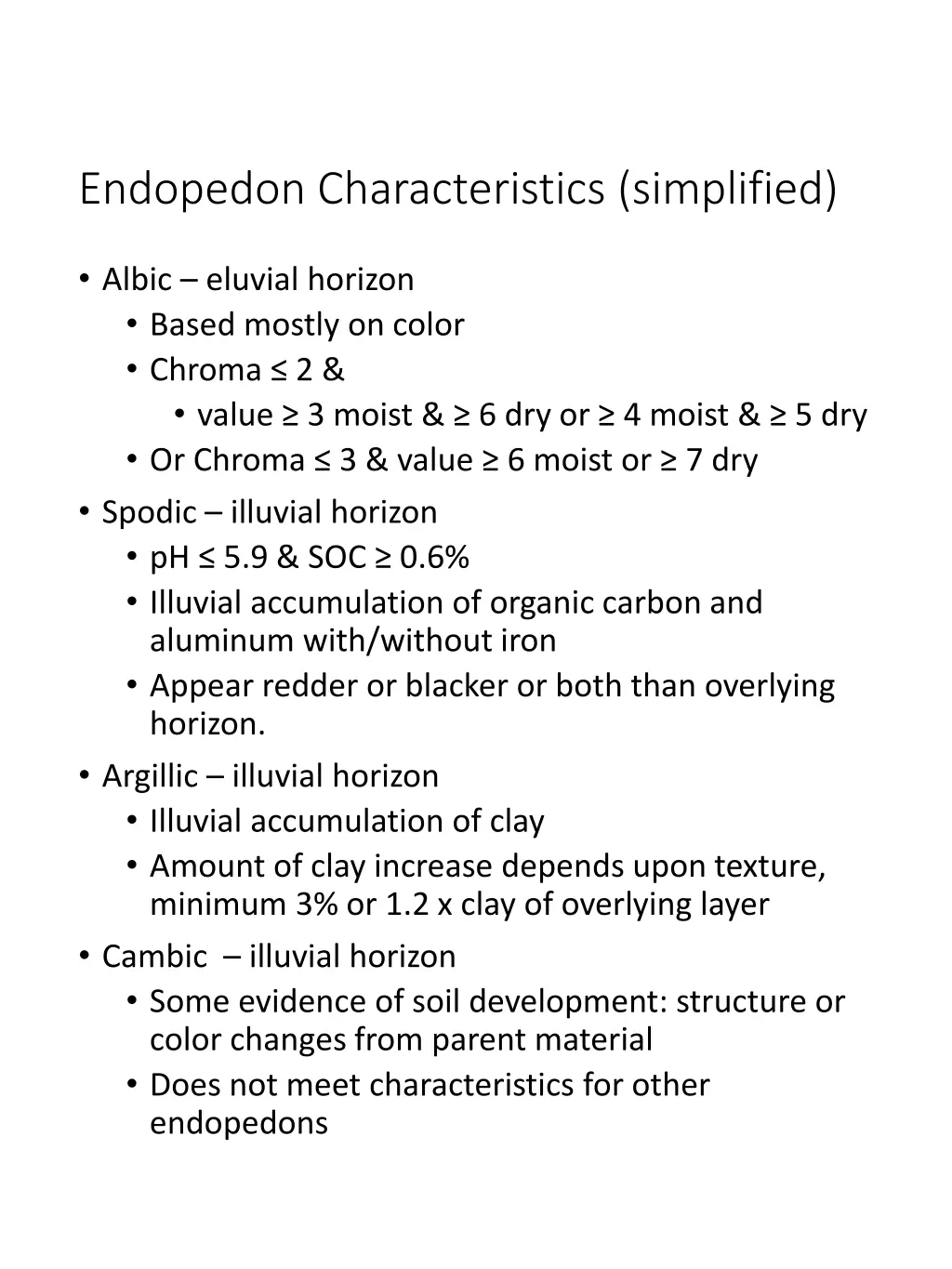 endopedon characteristics simplified