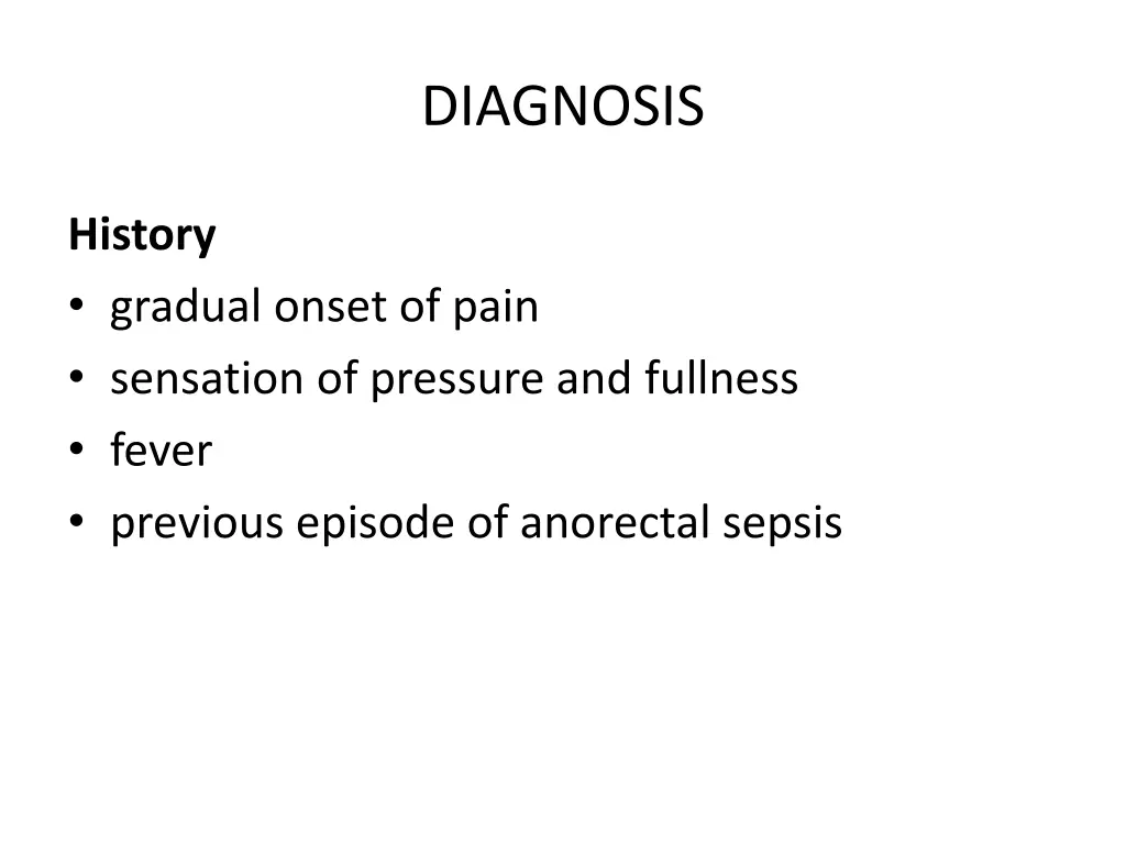 diagnosis