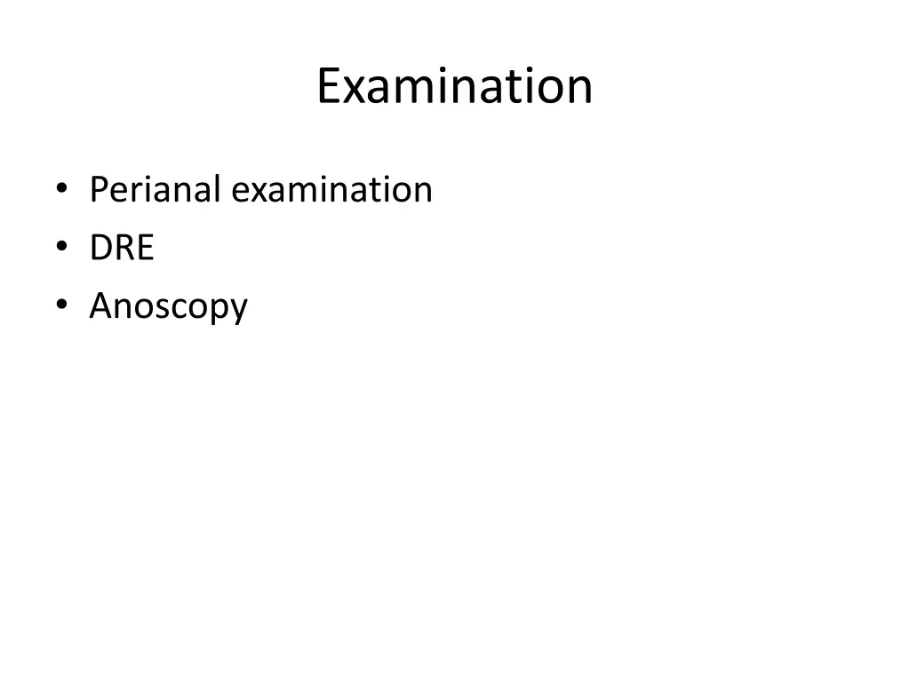 examination