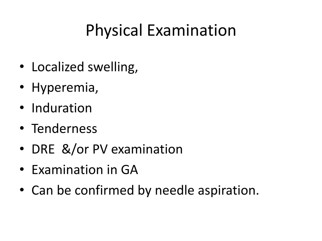 physical examination