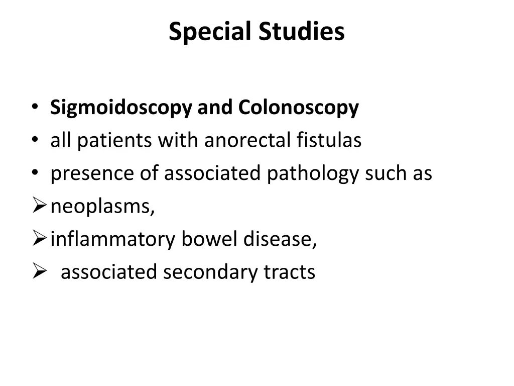 special studies