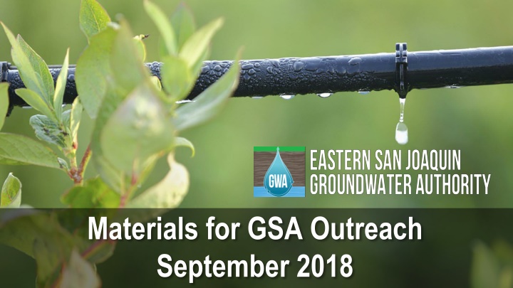 materials for gsa outreach september 2018