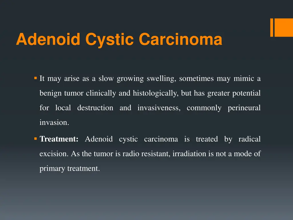 adenoid cystic carcinoma