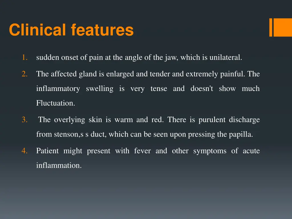 clinical features 2