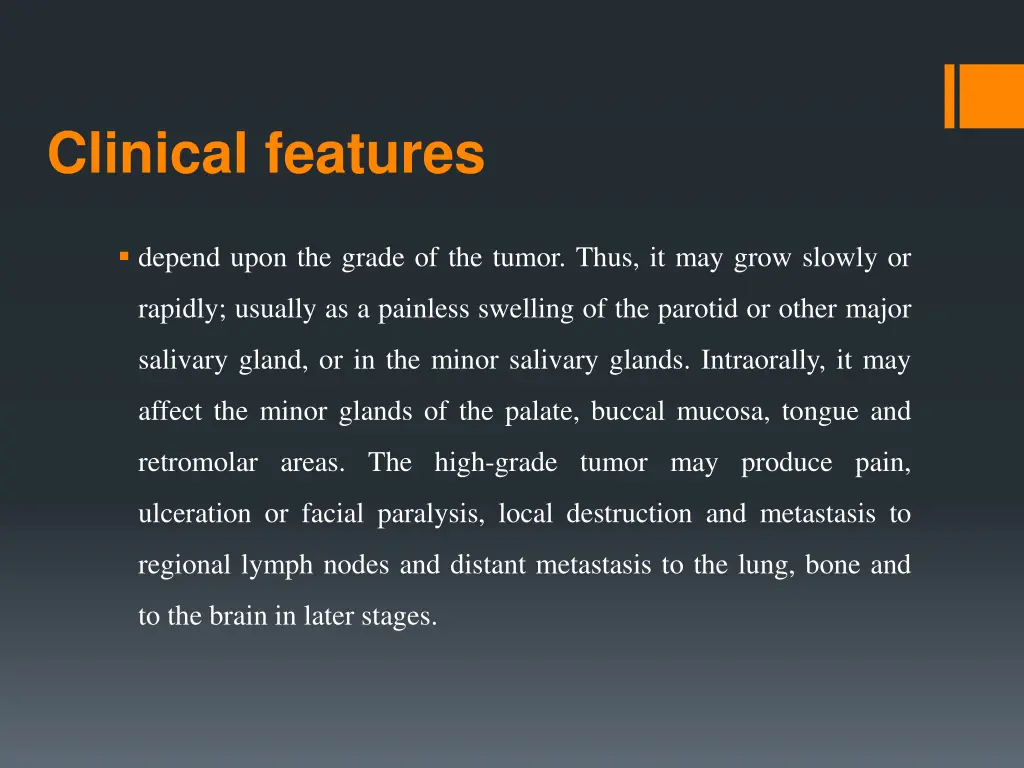 clinical features 7