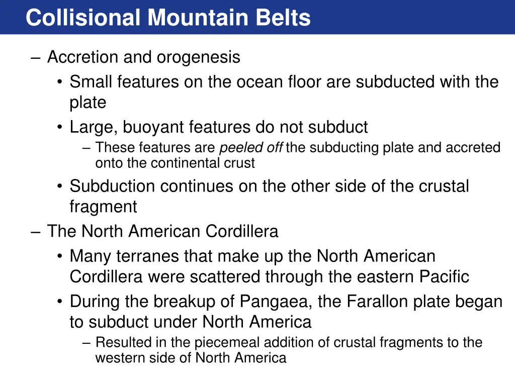 collisional mountain belts 1