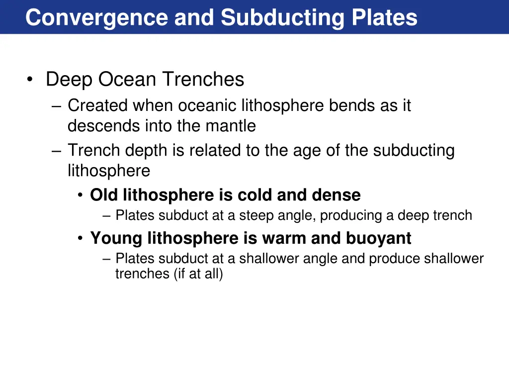 convergence and subducting plates 2