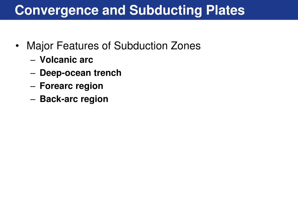 convergence and subducting plates