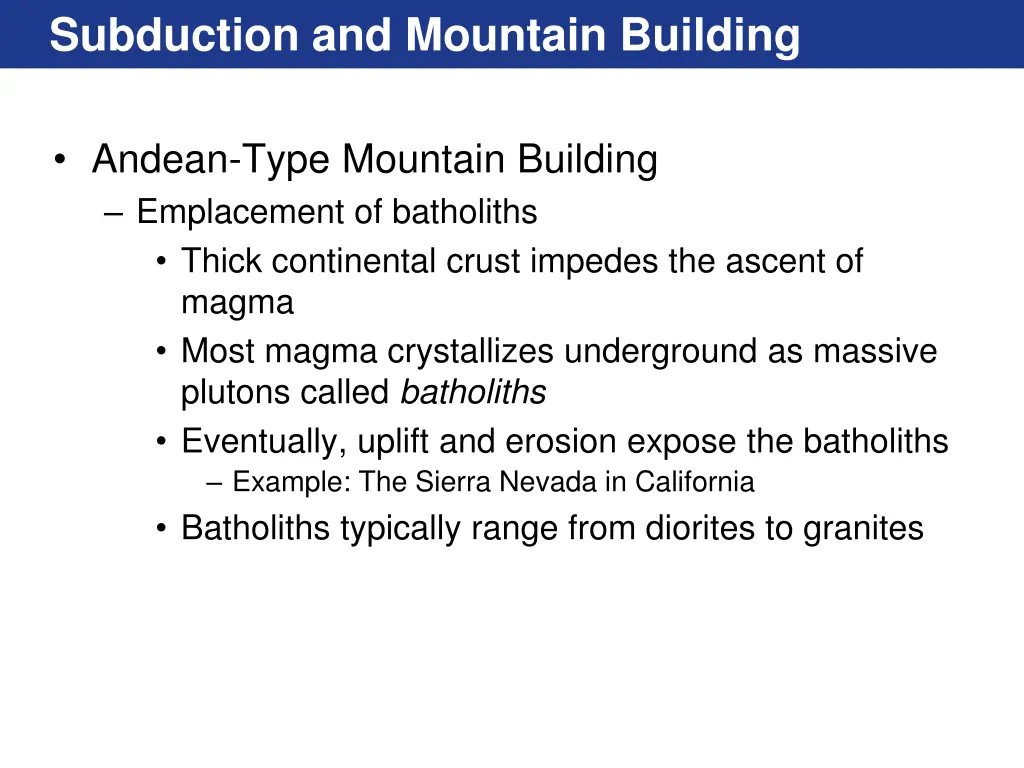 subduction and mountain building 3