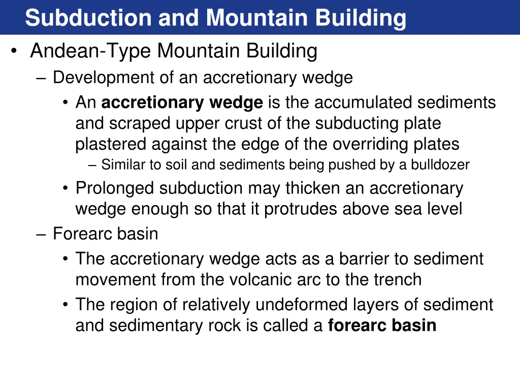 subduction and mountain building 5