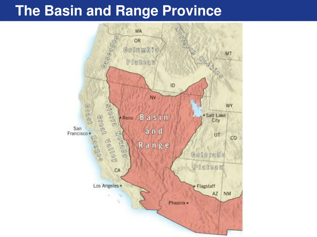 the basin and range province